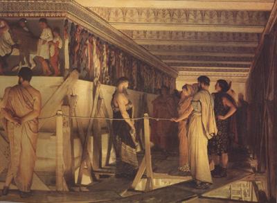 Alma-Tadema, Sir Lawrence Pheidias and the Frieze of the Parthenon Athens (mk24) China oil painting art